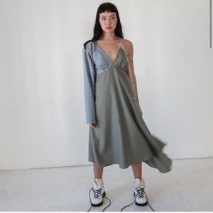 KKCO mixed wool dress